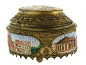 MICRO-MOSAIC OVAL BOX, LATE 19