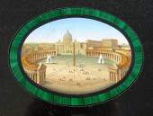 MICRO-MOSAIC OVAL PLAQUE OF ST