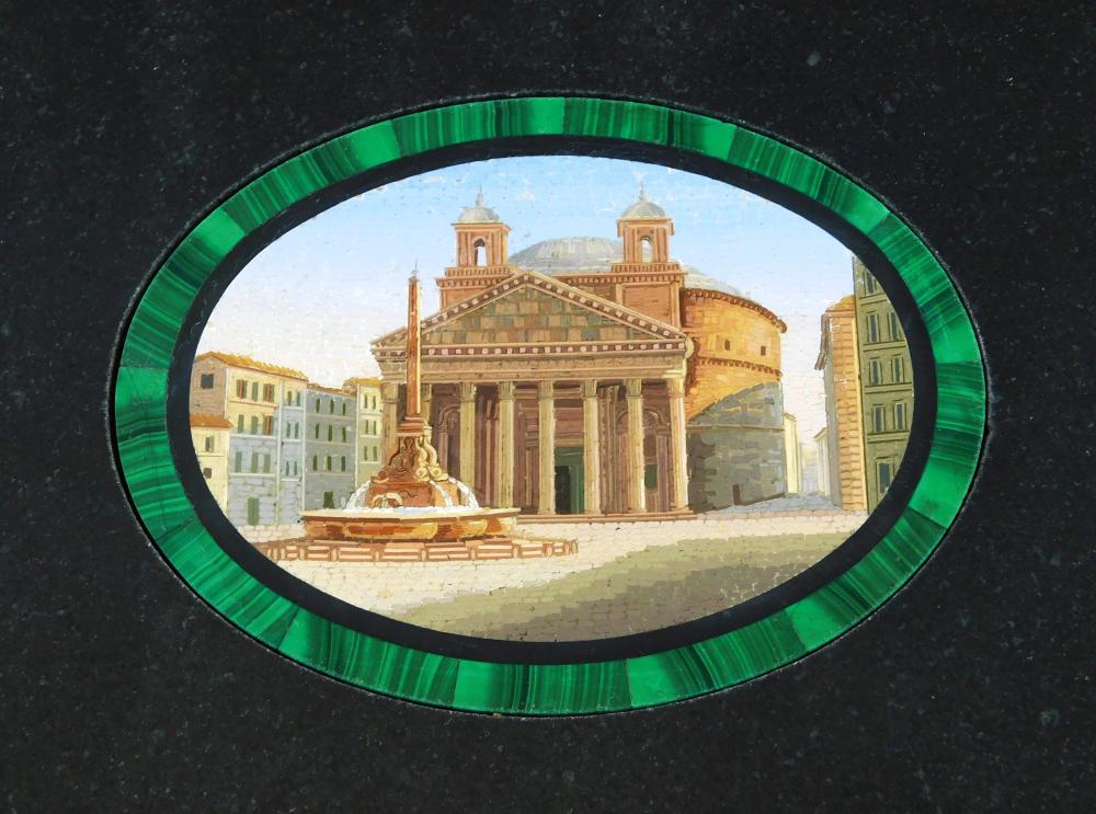 MICRO-MOSAIC OVAL PLAQUE OF THE