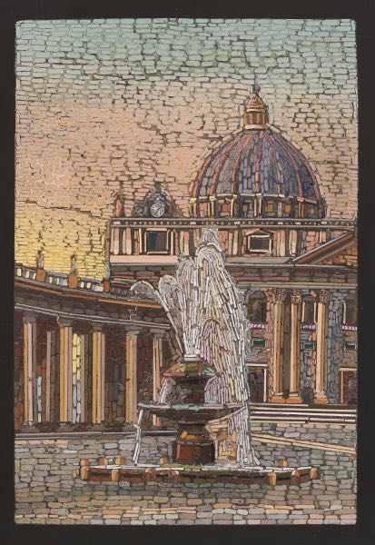 MICRO-MOSAIC PLAQUE OF PIAZZA SAN