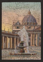 MICRO-MOSAIC PLAQUE OF PIAZZA