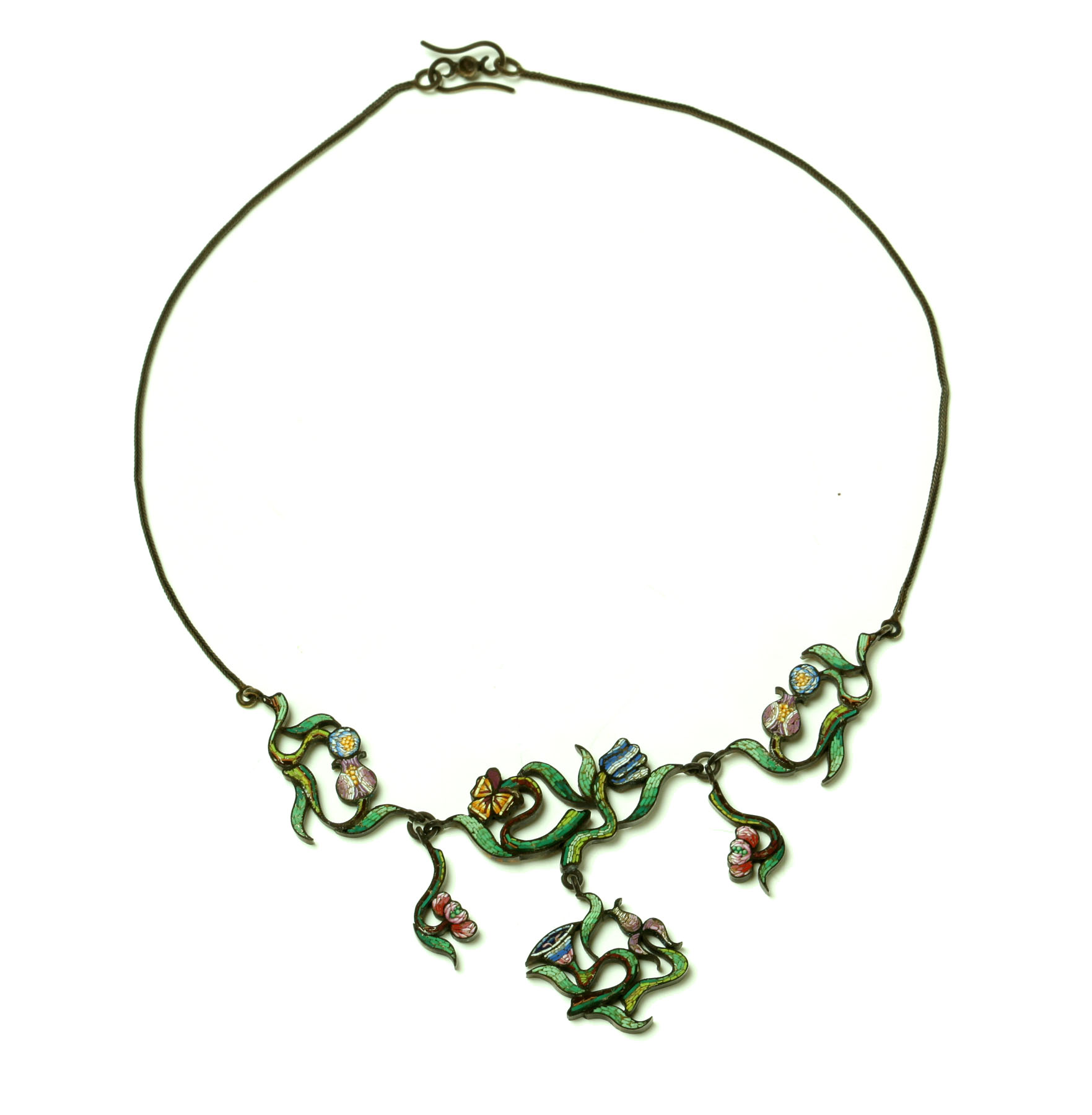 MICROMOSAIC NECKLACE.  Probably