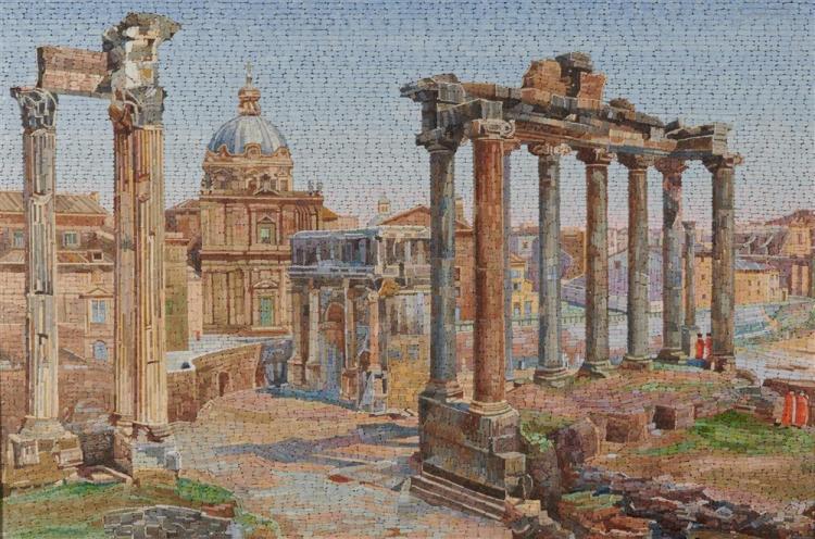 MICROMOSAIC PLAQUE DEPICTING IL
