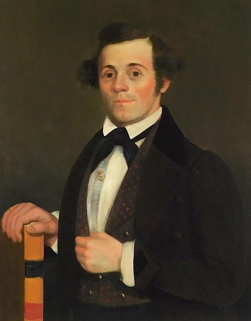 MID-19TH C. AMERICAN PORTRAIT OF
