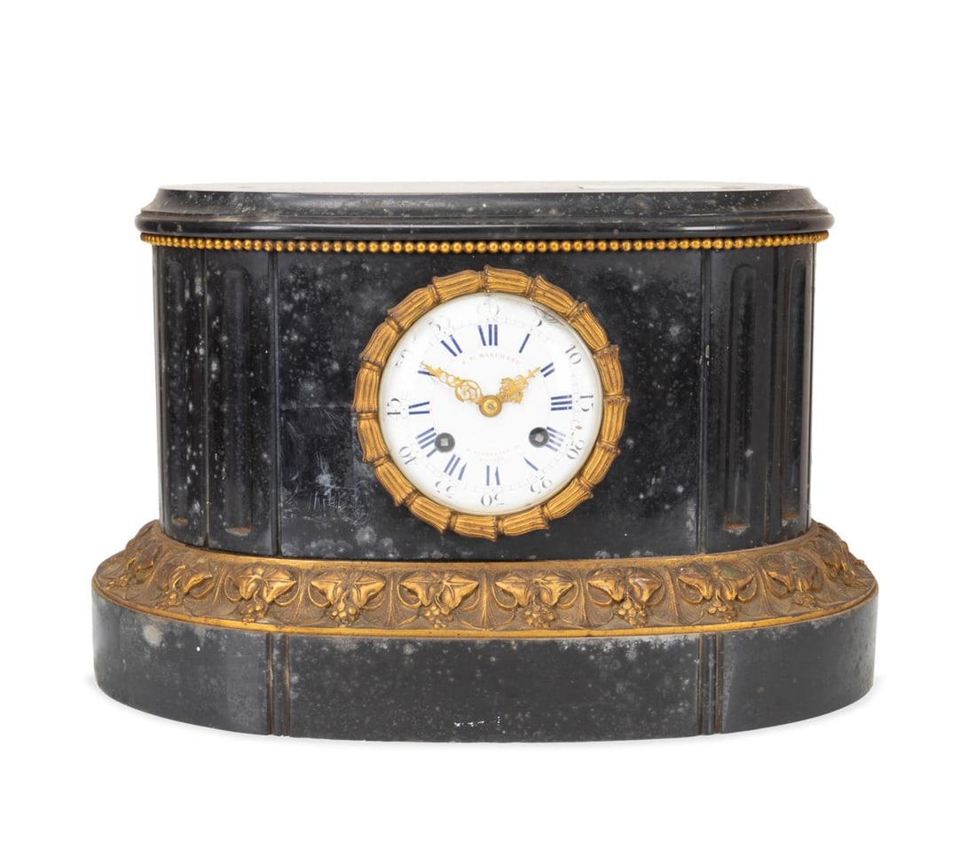 MID-19TH C. BRONZE MOUNTED SLATE