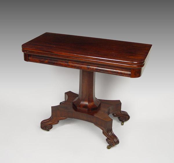 MID 19TH C. FLIP TOP CARD TABLE