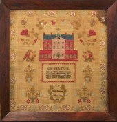 MID 19TH C. NEEDLEPOINT SAMPLE