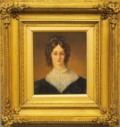 MID 19TH C PORTRAITA mid 19th
