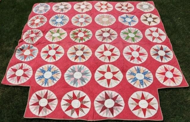 MID-19TH CENTURY HAND SEWN AMERICAN