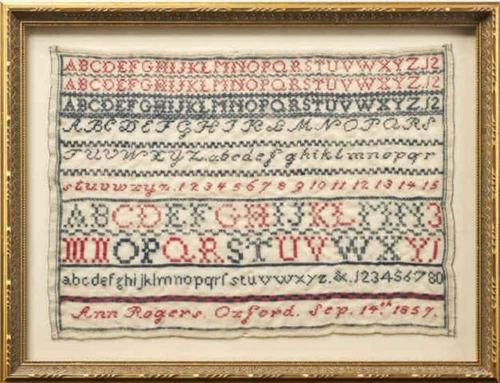 MID 19TH CENTURY SAMPLERA