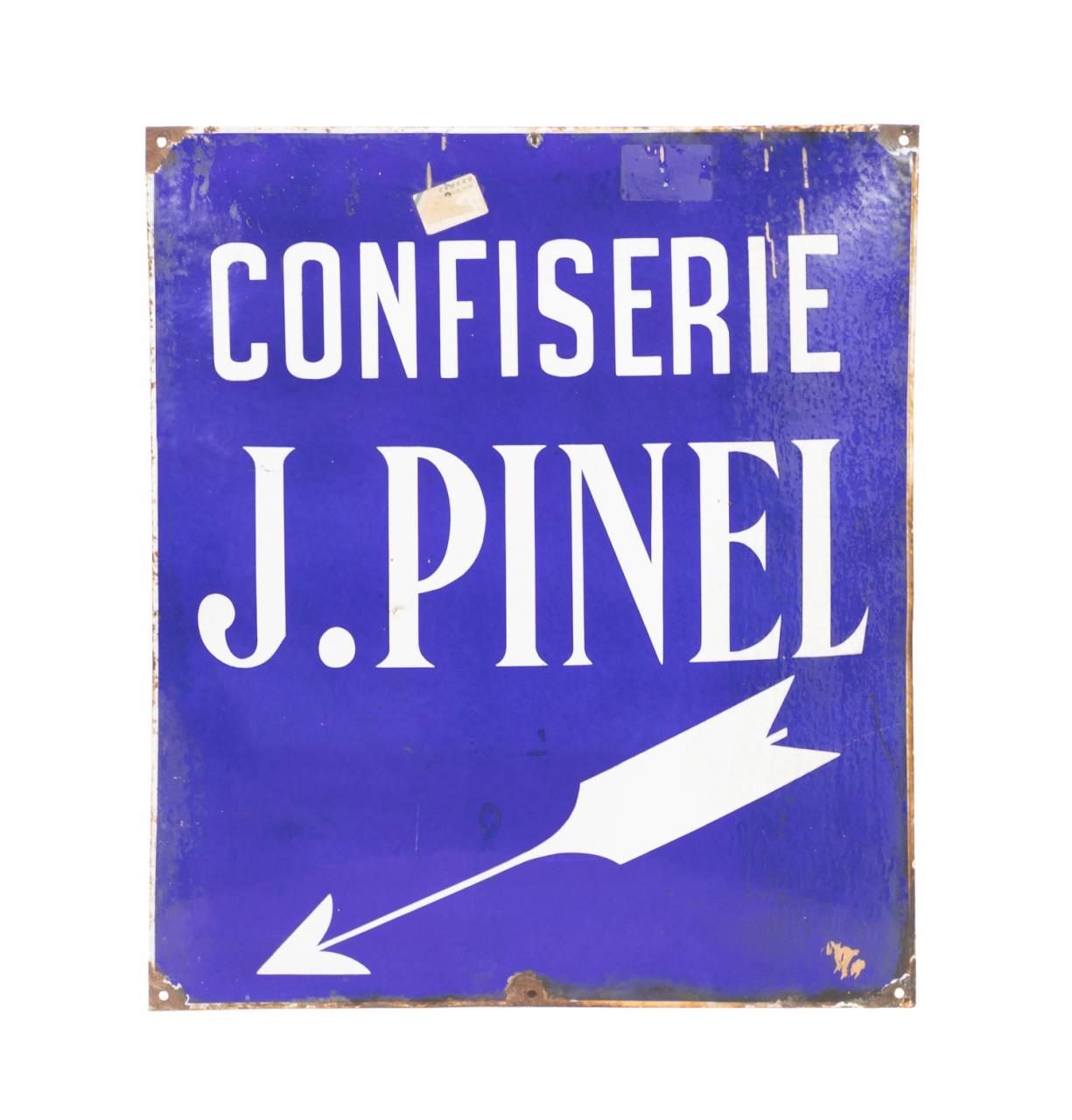 MID-20TH C. FRENCH BLUE ENAMEL