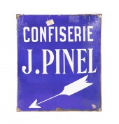 MID-20TH C. FRENCH BLUE ENAMEL