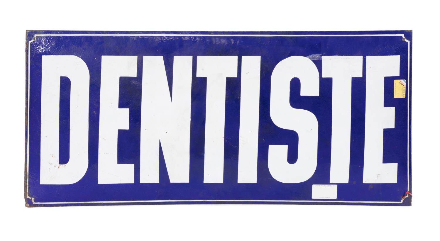 MID-20TH C. FRENCH BLUE ENAMEL