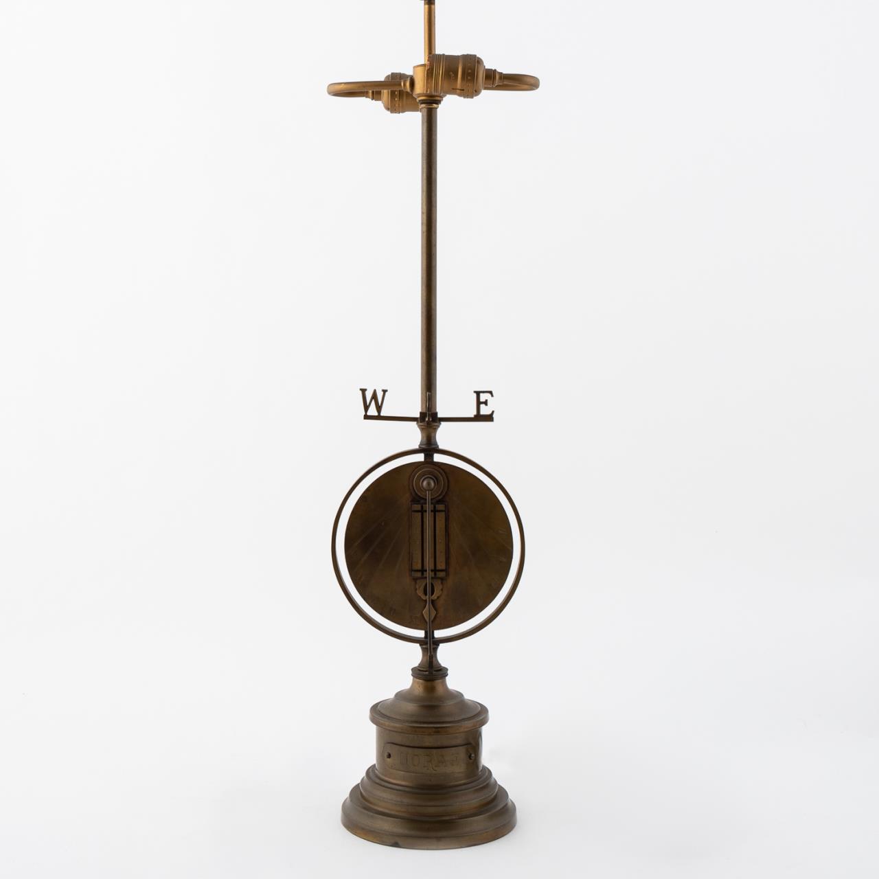 MID-20TH C. FRENCH BRASS SUNDIAL
