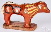 MID-ATLANTIC REDWARE DOG, 19TH