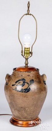 MID-ATLANTIC STONEWARE CROCK,