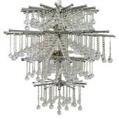 MID CENT. GLASS DROP CHANDELIE