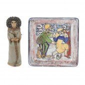 MID CENTURY 2PC POTTERY: MARIA