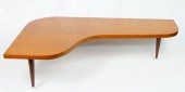 MID CENTURY 3 FOOTED WOODEN BO