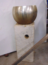 MID CENTURY ARC FLOOR LAMP, AS