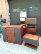 MID CENTURY BEDROOM SET, LONG