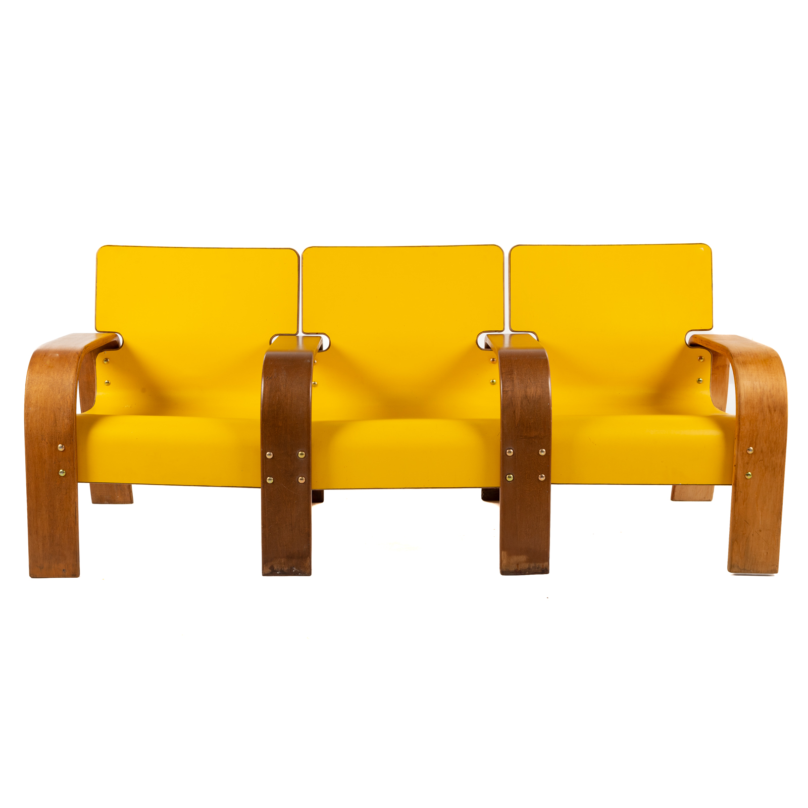 MID-CENTURY BENT PLYWOOD TANDEM
