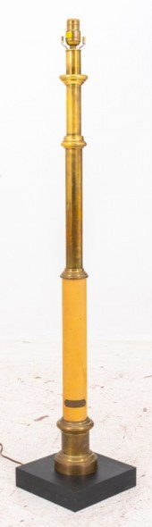 MID-CENTURY BRASS AND PARCHMEN