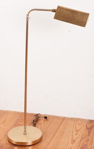 MID-CENTURY BRASS FLOOR LAMPWith