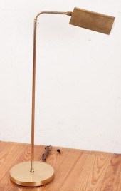 MID-CENTURY BRASS FLOOR LAMPWi
