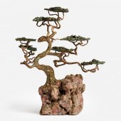 MID-CENTURY BRONZE AND CHALCED