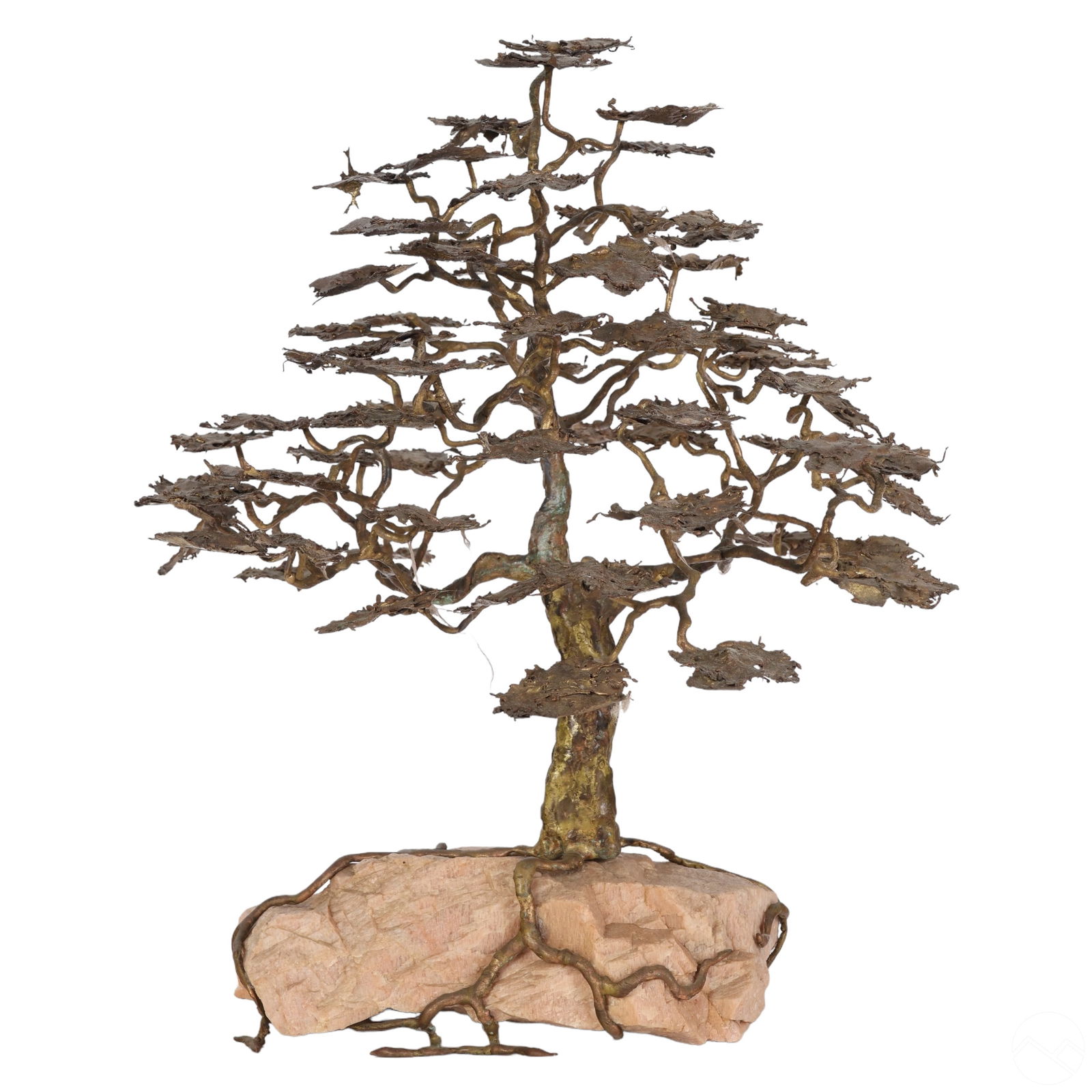 MID CENTURY BRONZE BRUTALIST BONSAI