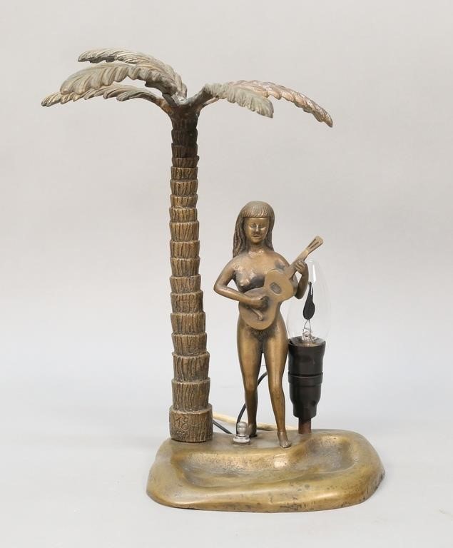 MID-CENTURY BRONZE HAWAIIAN PALM