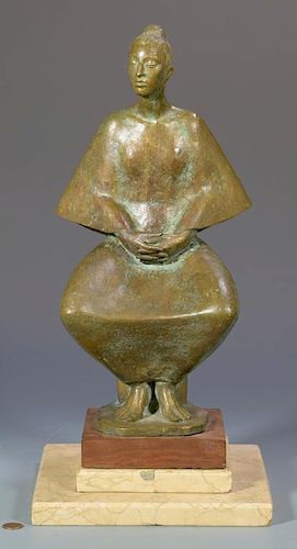 MID-CENTURY BRONZE SCULPTURE,