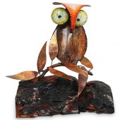 MID CENTURY BRUTALIST OWL SCUL