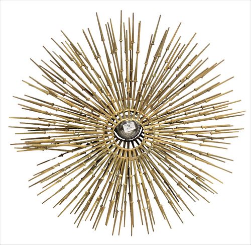 MID CENTURY BRUTALIST SUNBURST WALL