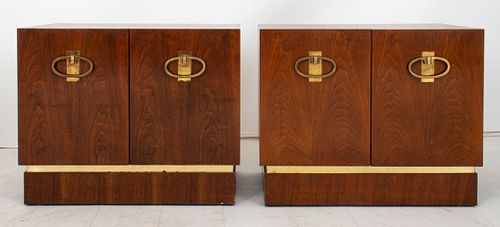 MID-CENTURY CAMPAIGN STYLE WALNUT