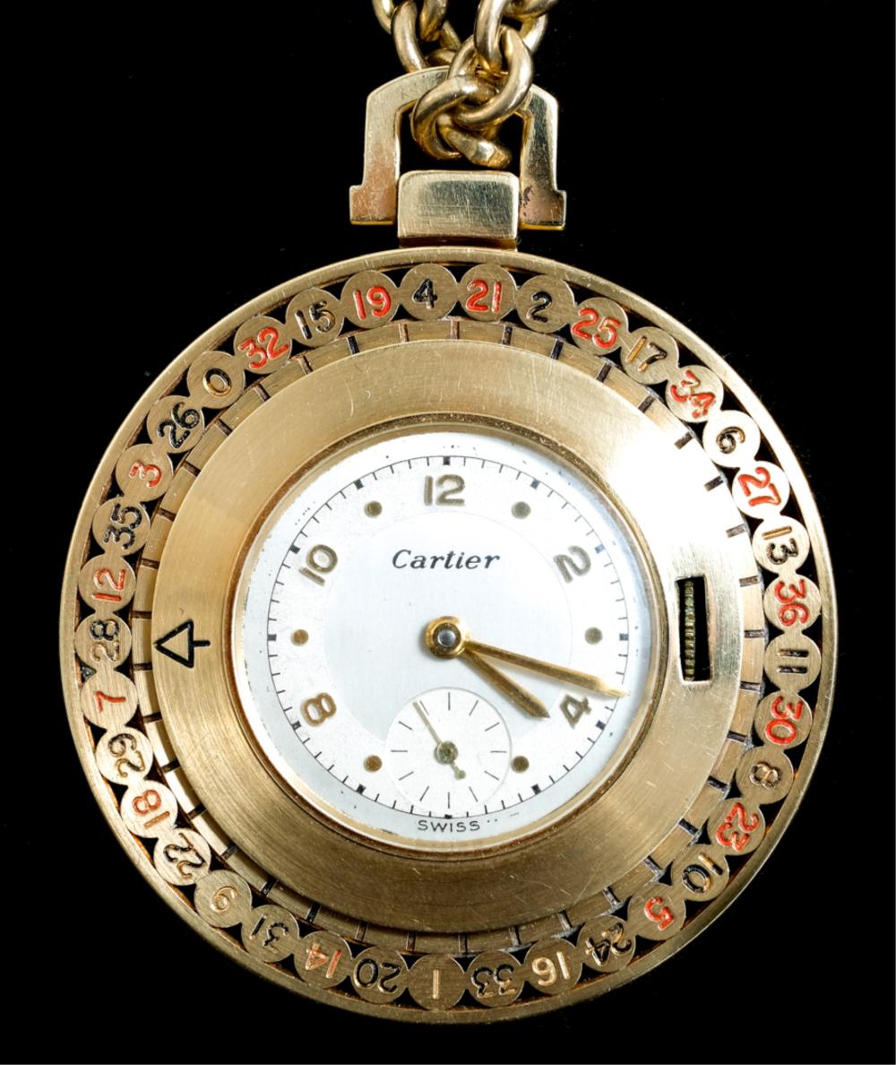 MID CENTURY CARTIER GOLD ROULETTE