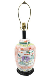 MID CENTURY CHINOISSERIE PORCE