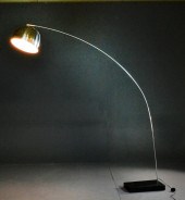 Mid-Century Chrome Arc LampHav