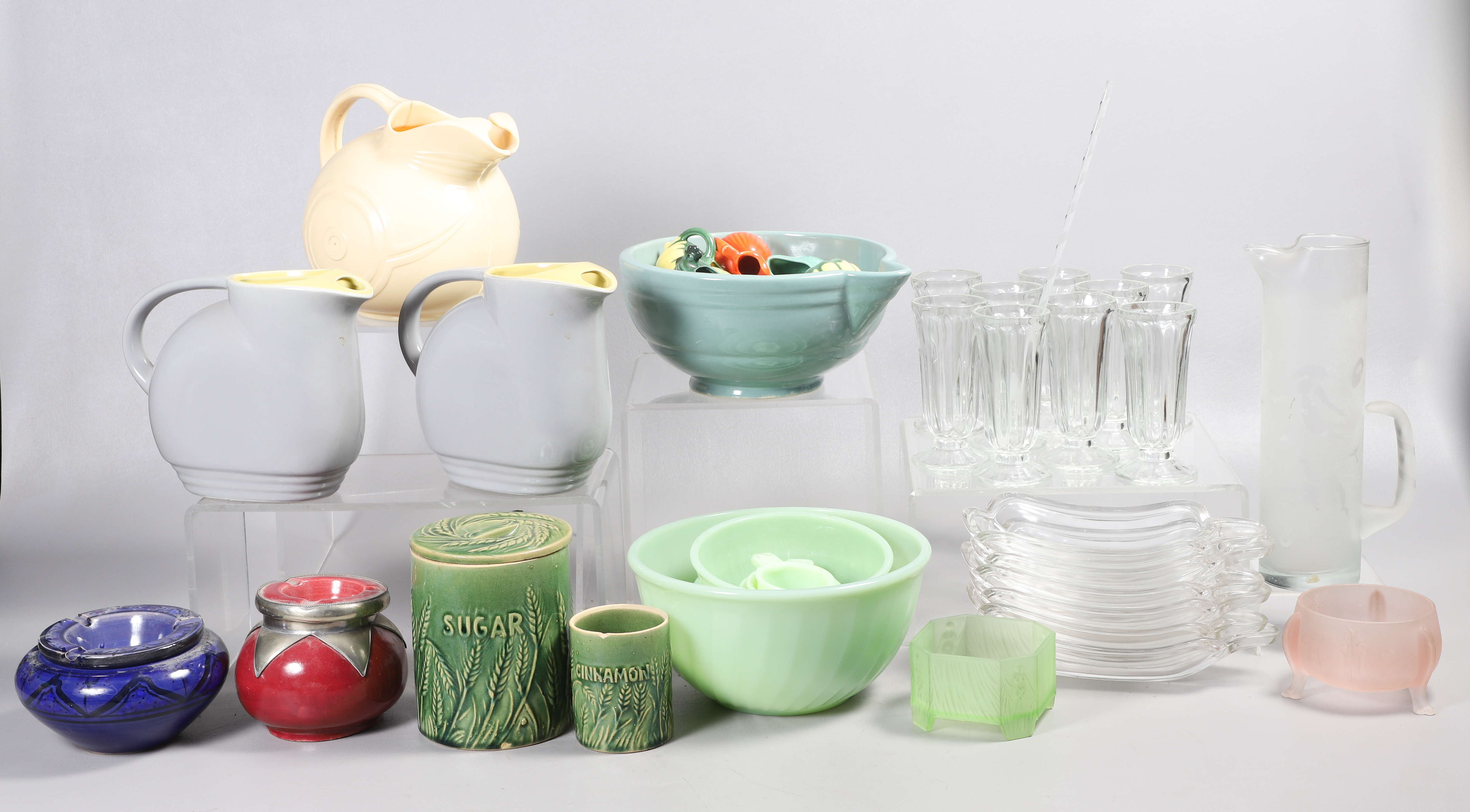 Mid-Century collectibles, glass,