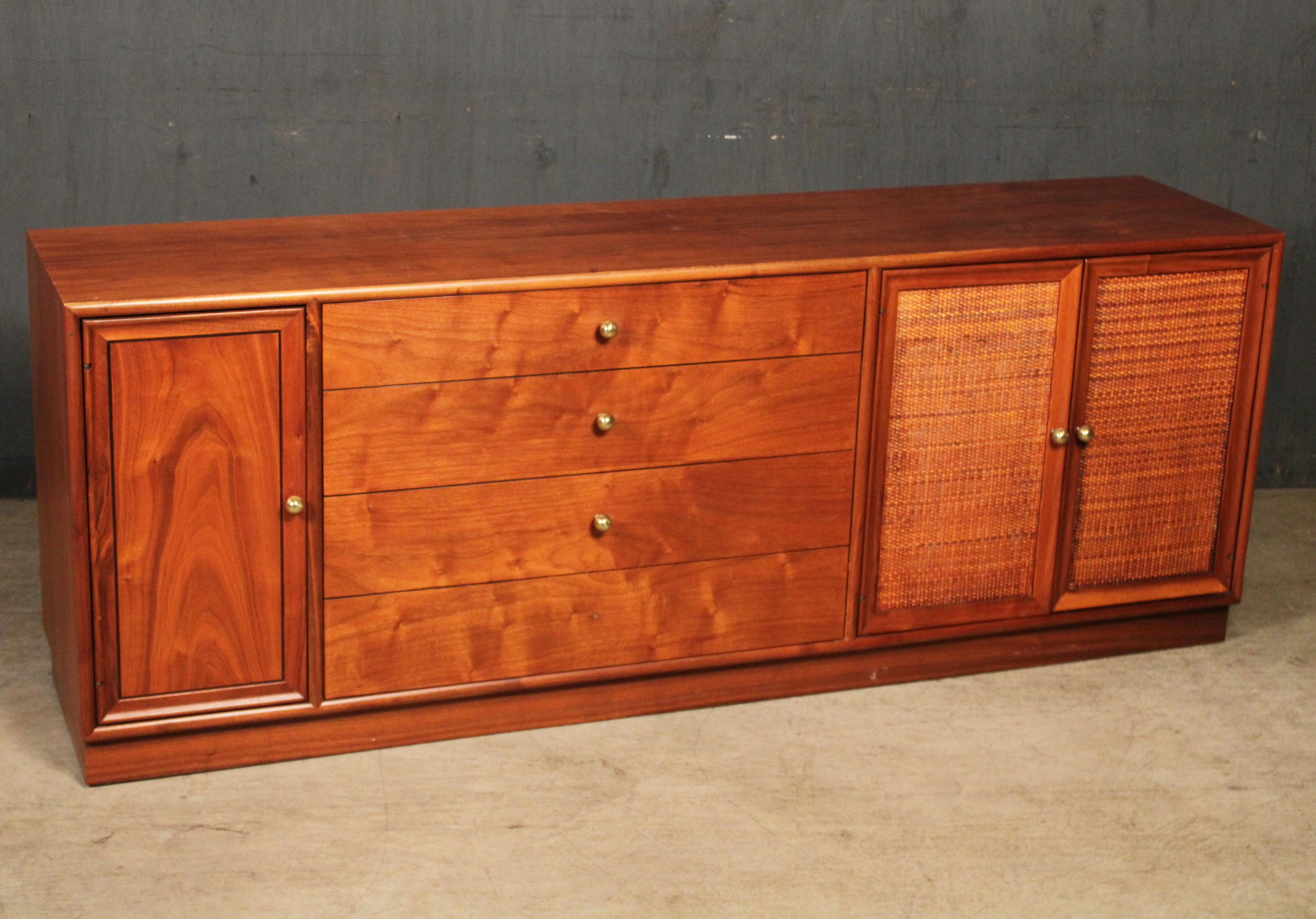 MID CENTURY CONSOLE CABINET BY