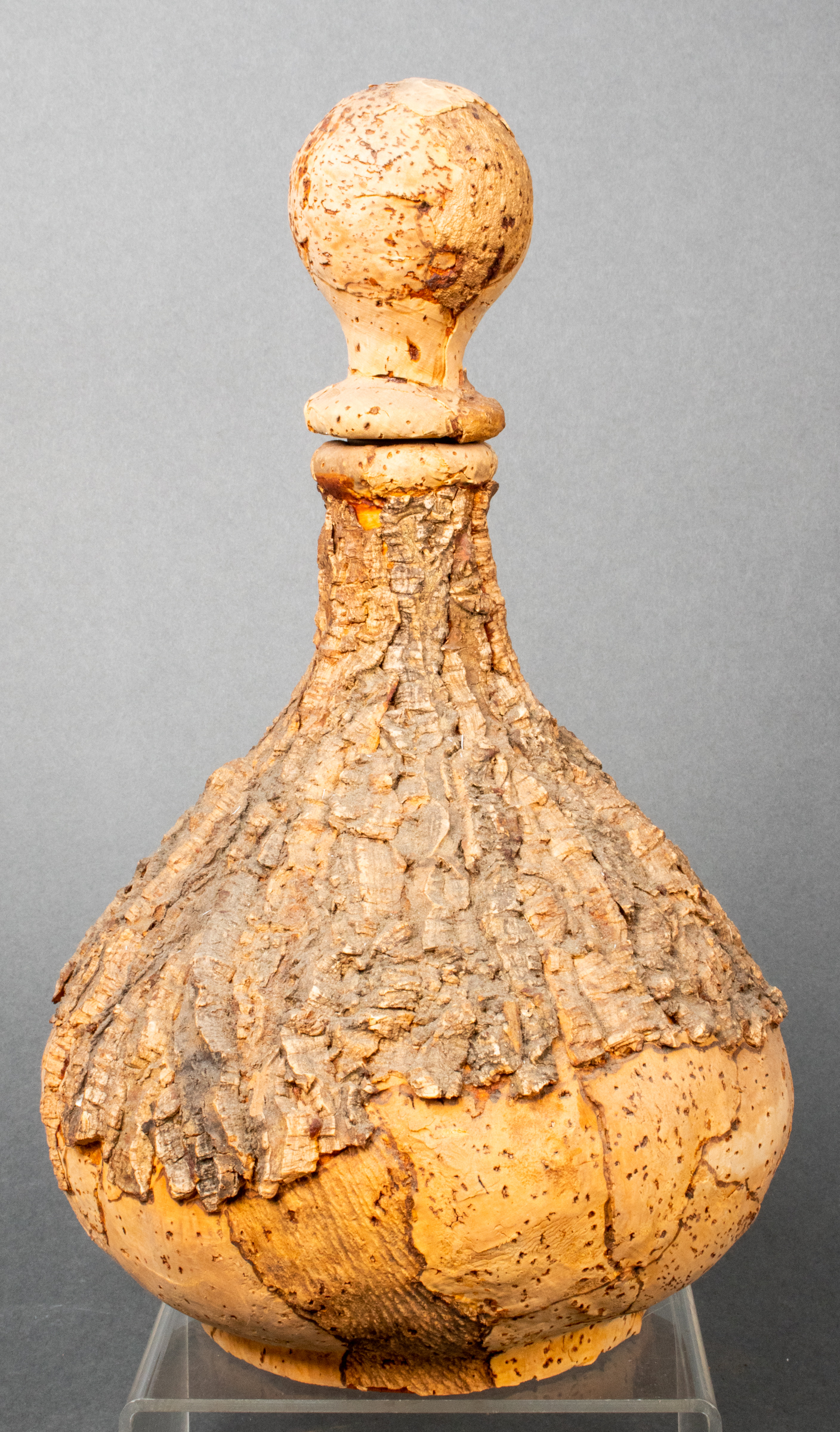 MID-CENTURY CORK COVERED GLASS