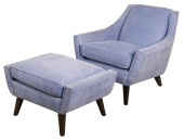 MID CENTURY CUSTOM UPHOLSTERED