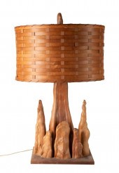 MID CENTURY CYPRESS ROOT TABLE