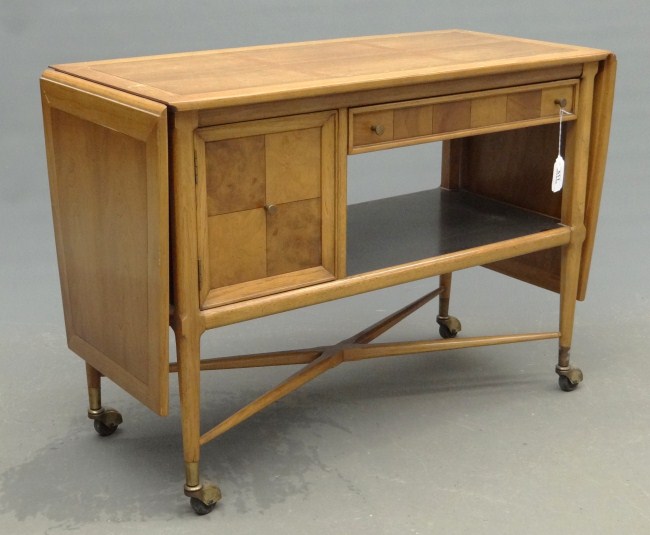 Mid Century desk drawer labeled