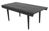 MID-CENTURY EBONIZED WOOD SLAT