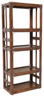 MID-CENTURY FAUX BAMBOO ETAGER