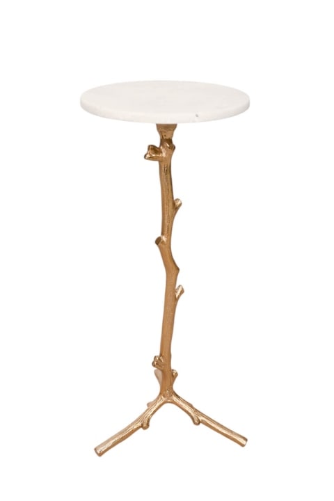 MID CENTURY FAUX BOIS MARBLE TOP