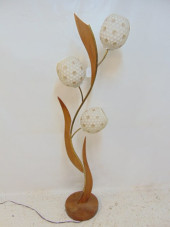 MID CENTURY FLORAL SHAPED FLOO