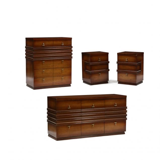 MID-CENTURY FOUR PIECE PARTIAL